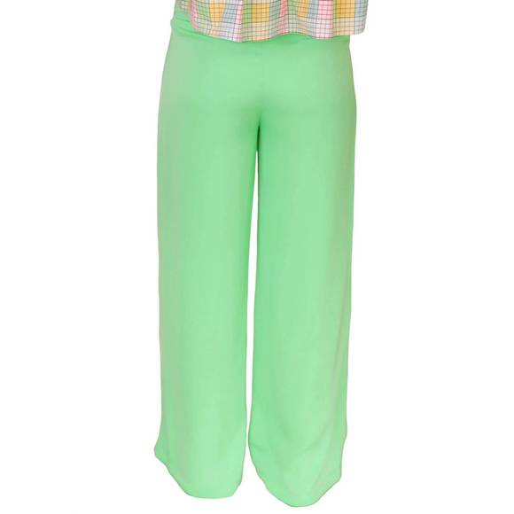 NEW PRETTY GARBAGE the statement wide leg pants in melon - Picture 2 of 5